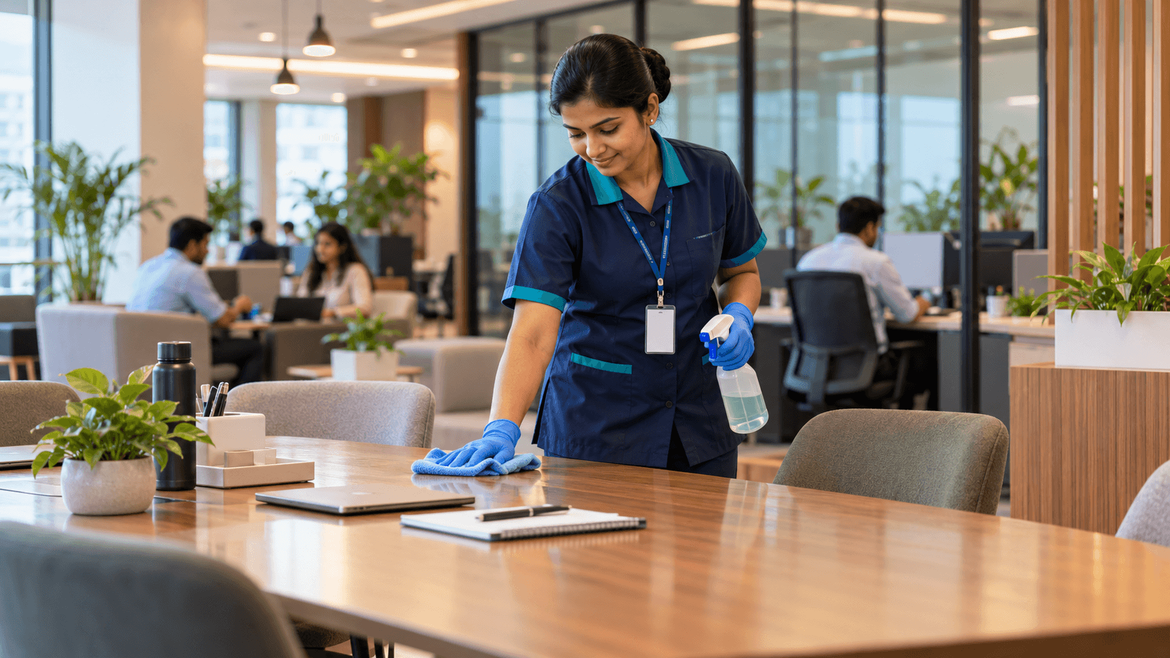 Facility care in a commercial office property